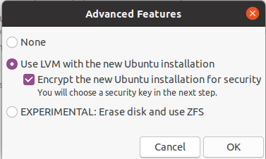 Installer Encrypt drives