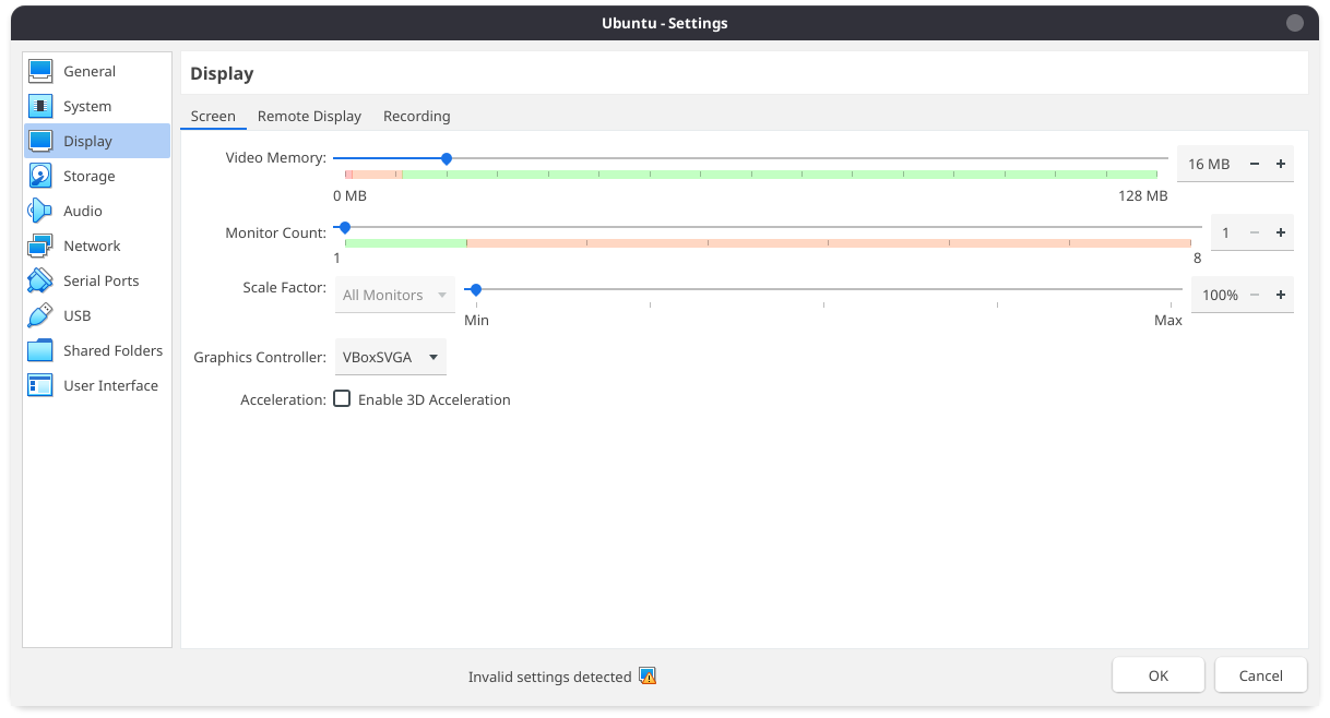 Display Settings